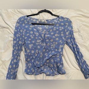 Twist-Front Babydoll Top